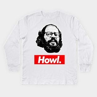 Allen Ginsberg Howl Aesthetic Tribute Design Kids Long Sleeve T-Shirt